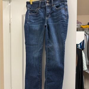 American Eagle Outfitters Dark Blue Straight Leg Jeans